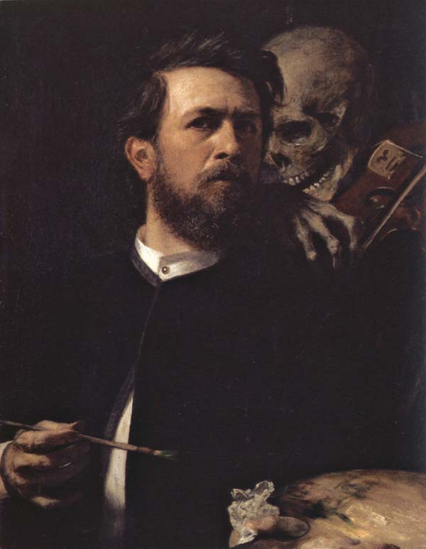 Self-Portrait with Death Playing the Violin